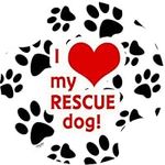 Thirstystone Love My Rescue Dog Car