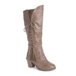 MUK LUKS Women's Lacy Leo Fashion Boots, Taupe, 7