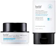 belif The True Cream Aqua Bomb & Sunscreen SPF 45 Bundle, Lightweight Hydrating Daily Moisturizer, Hydrating 2-in-1 Sunscreen & Moisturizer SPF 45 with Niancinamide, No White Cast, Korean Skin Care