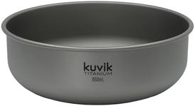 Kuvik Titanium Bowl 650ml (22 oz) - Ultralight and Compact Bowl for Backpacking, Camping, and Survival