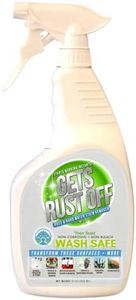 Wash Safe™ GETS RUST OFF | Non-Corrosive, Non-Bleach Rust & Hard Water Stain Remover | Water-Based, Fast-Acting Formula for Metal, Concrete, Tools & More (32 oz Spray)