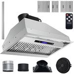 VEVOR Insert Range Hood, 900CFM 4-Speed, 30 Inch Stainless Steel Built-in Kitchen Vent with Touch & Remote Control LED Lights Baffle Filters, Ducted/Ductless Convertible, ETL Listed