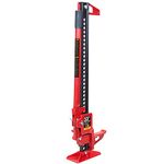 Big Red ARA9446R Torin 33" Ratcheting Off Road Utility Farm Jack, 3 Ton (6,000 lb) Capacity, Red