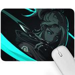 Artich Designer Gaming Mouse Pad for Office Laptop/Computer with Super Soft Non-Slip Rubber Base and Lycra Cloth Surface for Silky Touch Rectangle (Jett from Valorent)