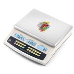 Bonvoisin Digital Counting Scale 30kgx1g Precision Electronic Gram Scale Industrial Counting Scale Parts Coins Counting Scale Digital Weight Scales (30kg/66lb, 1g/0.002lb)