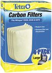 Tetra Aquarium Power Filter Cartridge, Carbon Filters Large, 4 pack for Whisper EX30, EX45, EX70