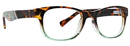 Vera Bradley Women's Courtney Reading Glasses, Tortoise, 0