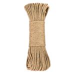 Hemp Rope for Cat Tree and Tower, DIY Cat Scratcher Sisal Rope for Cat Scratching Post Tree Replacement, Playing Flexible Scratching Pad (0.25inch x 131ft)