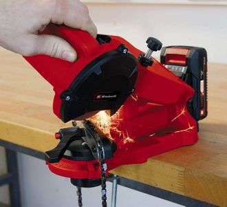 Einhell 18V Cordless Chainsaw Sharpener – Power X-Change, Depth Stop, Precision Angle
