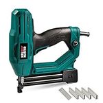 Electric Staple/Brad Nail Gun NEU Master NTC0040 Heavy-Duty Tool for Upholstery Home Improvement and Woodworking Including Narrow Crown (1/4'' Crown) Staples 400pcs and Brad Nails 100pcs