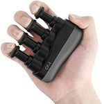 Musiin Finger Strengthener for Guitar Players Finger Resistance Training, Guitar Bass Finger Speed Training, Hand Grip Exerciser, Hand Strength and Speed Exerciser (Black)