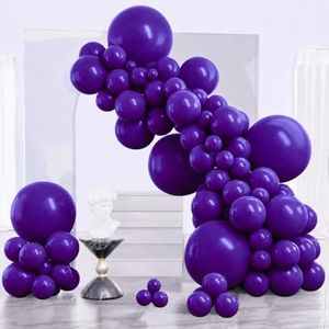 PartyWoo Dark Purple Balloons 140pcs Royal Purple Balloons Different Sizes