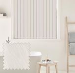 Vertical Blinds - Made to Measure - 89mm - Complete Blind - Pacific Fabric- IVORY (Up To 90cm(900mm), Up To 130cm(1300mm))