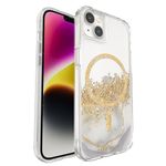 Case-Mate iPhone 14 Case - Karat Marble [10FT Drop Protection] [Compatible with MagSafe] Magnetic Cover with Cute Bling Sparkle for iPhone 14 6.1", Anti-Scratch, Shock Absorbent Materials, Slim Fit