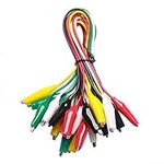 WGGE WG-026 10 Pieces and 5 Colors Test Lead Set & Alligator Clips,20.5 inches (1 Pack)( WGGE Products only Sold by W&G Global Electronics INC)