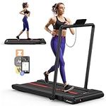 MERACH Treadmill, Walking Pad for Home, 2 in 1 Folding Under Desk Treadmill, 2.5HP Smart Walking Treadmill with APP, 265 LB Weight Capacity, Large Running Belt, LED Display and Remote Control