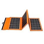 LAPOND 20W Portable Solar Panels Charger Dual USB((5V/3A Max),Waterproof Foldable SunPower Solar Panel for Camping Backpacking Hiking Outdoor,Compatible with Phones Power Banks Tablets