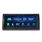 XTRONS Android 12 Car Stereo for BMW X5 E53,Octa Core 8GB+128GB Car Radio Player,10.25 inch QLED IPS Touched Sreen Car Bluetooth Head GPS Navigation DSP CarPlay 4G LTE support TPMS DVR AHD Camera DAB+