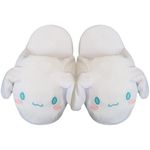 Cartoon Cotton Slippers with Moving Ear, Cute Rabbit Slippers Autumn and Winter Indoor Outdoor Warm Women's Cotton Shoes (White, Big Kid, Women, 4, Numeric Range, UK Footwear Size System, 6, Medium)
