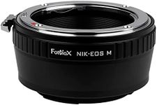 Fotodiox Lens Mount Adapter Compatible with Nikon F-Mount Lenses to Canon EOS M EF-M Mount Cameras