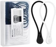 Cable Matters 20-Pack Silicone Magnetic Cable Ties (Magnetic Cord Ties, Magnetic Zip Ties/Cord Organizer) in Black and White