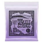 Ernie Ball Concert/Tenor Wound Low G Nylon Ball End Ukulele Strings - Black