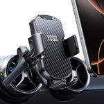 YOSH Round Air Vent Car Phone Holder for Mercedes Benz A/C/Class, Phone Holder for Cars for Mini Cooper BMW Audi Ford Fiesta, Stable Triangle Support Car Phone Mount Circular Vent for iPhone Samsung