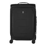 Victorinox, Crosslight, Medium Softside Check-in Luggage, 74 litres, Black, 612420 |Trolley Bag