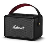 Marshall Kilburn II Portable Bluetooth Speaker - Iconic Rock Heritage Design, 20+ Hours Playtime, IPX2 Water Resistant, True Stereophonic 360° Sound, Bluetooth 5.0 aptX, Black (Renewed)