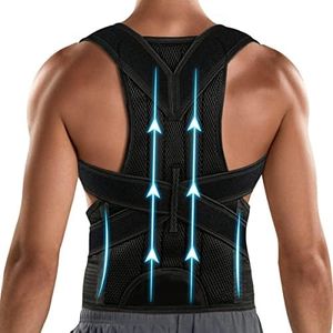 Posture Corrector for Men&Women - Back Brace for Lumbar Support and Upright - Breathable Back Straightener Back Corrector Posture Improve and Neck, Back, Shoulder Pain Relieve,(Large(33-37 Inch))