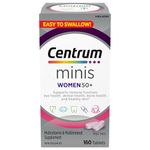 Centrum Women 50 Plus Multivitamins/Minerals Supplement for Women 50+, 160 Mini Tablets