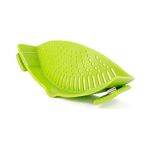 Pot Strainer Silicone Clip-on Colander Multifunction Cooking Strainer for Vegetable Noodles Bowl Home Kitchen(Random Color)