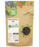 Wholefood Earth Black Wild Rice USA 250 g | GMO Free | Natural | Source of Fibre