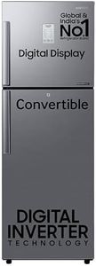 Samsung 236 L, 2 Star, Convertible, Digital Inverter with Display Frost Free Double Door Refrigerator (RT28C3922S9/HL, Silver, Refined Inox)