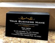 Simple Premium Business Cards 500 Full color - Black front, White back