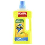 Flash Multipurpose Floor Liquid Cleaner Crisp Lemon (950ML x 6). Up To 100% Dirt And Grease Removal