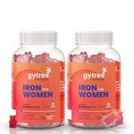 Gytree Iron Gummies for Women with W.H.O. Recommended SunActive Fe | Pregnancy Safe Clinically Proven Iron Supplement For Women | Boosts Haemoglobin & Body Immunity |Helps Treat Anaemia (Pack of 60)