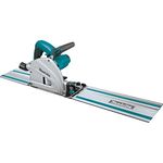 Makita SP6000J1 6-1/2" Plunge Circular Saw Kit, with Stackable Tool case and 55" Guide Rail , Blue