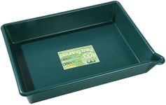 Muddy Hands Rectangle Multi Purpose Deep Garden Pouring Tray - 16 Litre - (Length: 53cm x Width: 40cm x Height: 9.5cm) (Green)