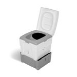 TROBOLO WandaGO composting Toilet, Compact Camping Toilet for on The go, Portable Urine Diverting Dry Toilet