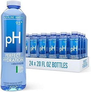 Perfect Hydration 9.5+ pH Alkaline Drinking Water 100% Recycled Bottles Electrolyte Minerals for Taste 24 pack - 20 oz