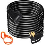 Mophorn 15Ft 50 Amp RV Extension Cord Durable Premium Power Cord RV 26.5mm Wire Diameter Extension Cord Copper Wire RV Cord Power Supply Cable for Trailer Motorhome Camper with Handles