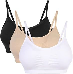Vertvie Reggiseno Sportivo a Imbracatura da Donna Senza Cuciture con Imbottitura sul Petto Rimovibili Reggiseno Sportivo Senza Ferretto Yoga Running Reggiseno