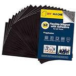 Magnetic Sheets With Adhesive Backing for 4x6" Pictures(Pack of 32),Adhesive Photo Magnets for Home/Classroom/Office