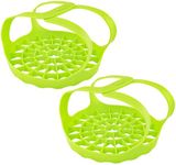 Pressure Cooker Bakeware Sling Silicone Tool Eggs Hot Pots Compatible W/ Instant Pot Foldable Easy to Store and Clean, 2 Pack