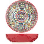 KKGUD Large Serving Bowls, 10 inches Ceramic Bowls for Pasta Noodles Salad Soup (Red, 1pcs)
