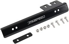 JDMSPEED Black Front Bumper License Plate Mount Bracket Relocator Holder Bar