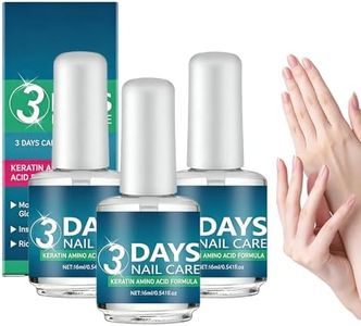 3 Days Nail Care Oil, Cuticle Oil for Dry Peeling Nails, Moisturizing Nail Care Serum with Aloe Vera & Lavender, Non-Greasy Daily Moisturizer for Smooth Bare Nails 3pcs