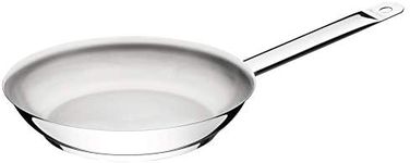 Tramontina 62635300 Professional Stainless Steel Frying pan, Diameter 30 cm, uncoated, Dishwasher-Safe, Suitable for All Types of cookers, Induction, 18/10