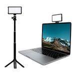 Lume Cube Broadcast Lighting Kit | Live Streaming, Video Conferencing, Remote Working | Lighting Accessory for Laptop, Adjustable Brightness and Color Temperature, Computer Mount Included